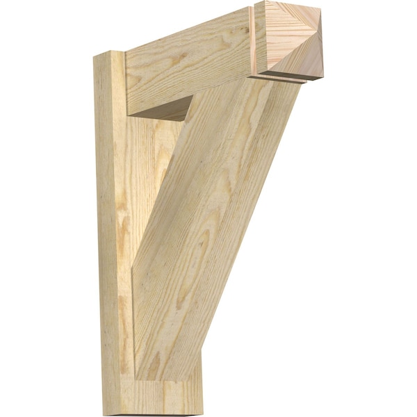Ekena Millwork Traditional Rough Sawn Arts and Crafts Outlooker, Douglas Fir, 6"W x 18"D x 22"H OUT06X18X22TRA03RDF - main
